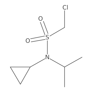 1-chloro-N-cyclopropyl-N-(propan-2-yl)methanesulfonamide结构式