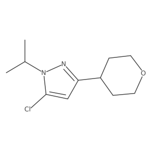 5-chloro-3-(oxan-4-yl)-1-(propan-2-yl)-1H-pyrazole Structure