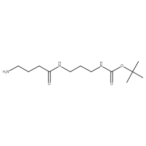 tert-Butyl N-[3-(4-aminobutanamido)propyl]carbamate Structure
