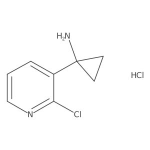 1-(2-Chloropyridin-3-YL)cyclopropan-1-amine hydrochloride Structure