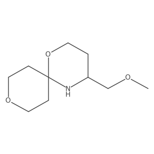 4-(Methoxymethyl)-1,9-dioxa-5-azaspiro[5.5]undecane Structure