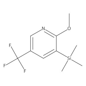 2-Methoxy-5-trifluoromethyl-3-trimethylsilanyl-pyridine Structure