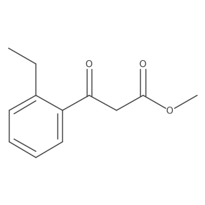 Methyl 3-(2-ethylphenyl)-3-oxopropanoate结构式