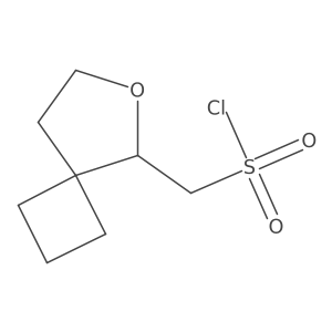{6-Oxaspiro[3.4]octan-5-yl}methanesulfonyl chloride结构式