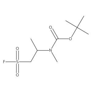 tert-butyl N-[1-(fluorosulfonyl)propan-2-yl]-N-methylcarbamate结构式