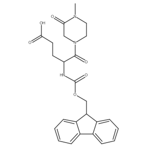 4-({[(9H-fluoren-9-yl)methoxy]carbonyl}amino)-5-(4-methyl-3-oxopiperazin-1-yl)-5-oxopentanoic acid Structure