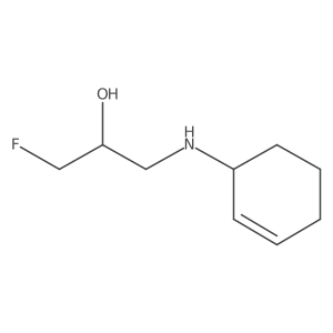 1-[(Cyclohex-2-en-1-yl)amino]-3-fluoropropan-2-ol结构式