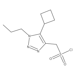 (5-cyclobutyl-1-propyl-1H-1,2,3-triazol-4-yl)methanesulfonyl chloride Structure