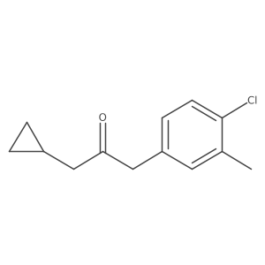 1-(4-Chloro-3-methylphenyl)-3-cyclopropylpropan-2-one结构式