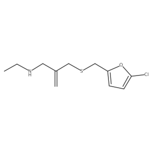[2-({[(5-Chlorofuran-2-yl)methyl]sulfanyl}methyl)prop-2-en-1-yl](ethyl)amine Structure