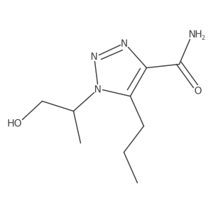 1-(1-hydroxypropan-2-yl)-5-propyl-1H-1,2,3-triazole-4-carboxamide结构式