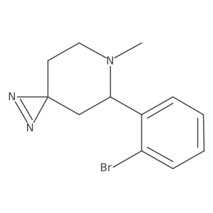 5-(2-Bromophenyl)-6-methyl-1,2,6-triazaspiro[2.5]oct-1-ene Structure