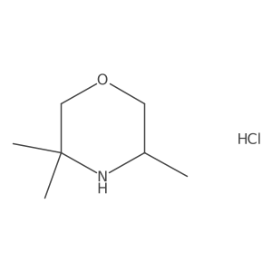 3,3,5-Trimethylmorpholine hydrochloride Structure