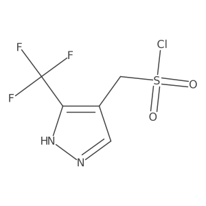 [3-(trifluoromethyl)-1H-pyrazol-4-yl]methanesulfonyl chloride结构式