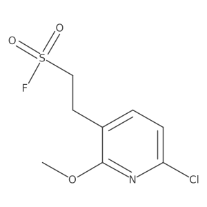 2-(6-Chloro-2-methoxypyridin-3-yl)ethane-1-sulfonyl fluoride结构式