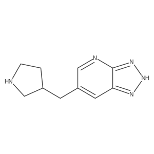 3-({3H-[1,2,3]triazolo[4,5-b]pyridin-6-yl}methyl)pyrrolidine Structure