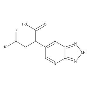 2-{3H-[1,2,3]triazolo[4,5-b]pyridin-6-yl}butanedioic acid结构式