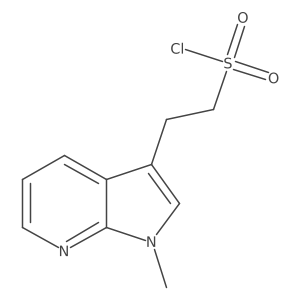2-{1-methyl-1H-pyrrolo[2,3-b]pyridin-3-yl}ethane-1-sulfonyl chloride结构式