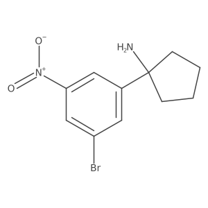 1-(3-Bromo-5-nitrophenyl)cyclopentan-1-amine Structure