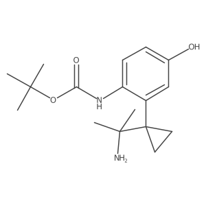 tert-butyl N-{2-[1-(2-aminopropan-2-yl)cyclopropyl]-4-hydroxyphenyl}carbamate Structure