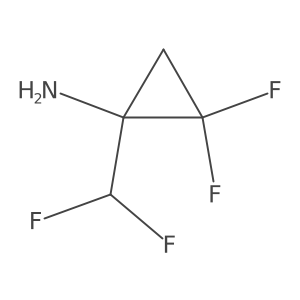 1-(Difluoromethyl)-2,2-difluorocyclopropan-1-amine Structure
