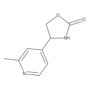4-(2-Methylpyridin-4-yl)-1,3-oxazolidin-2-one结构式