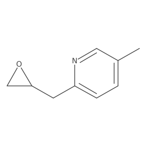 5-Methyl-2-[(oxiran-2-yl)methyl]pyridine结构式