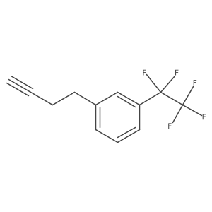 1-(But-3-yn-1-yl)-3-(pentafluoroethyl)benzene Structure