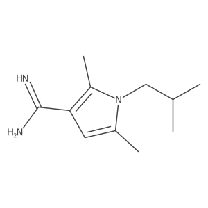 2,5-dimethyl-1-(2-methylpropyl)-1H-pyrrole-3-carboximidamide Structure