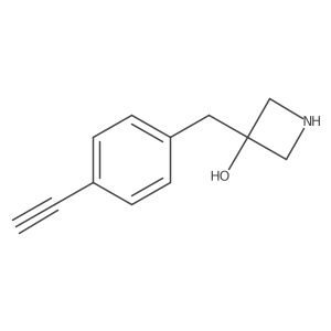 3-[(4-Ethynylphenyl)methyl]azetidin-3-ol结构式