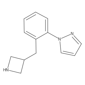1-{2-[(azetidin-3-yl)methyl]phenyl}-1H-pyrazole结构式