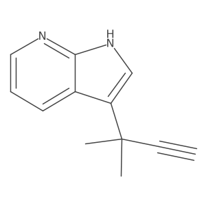 3-(2-methylbut-3-yn-2-yl)-1H-pyrrolo[2,3-b]pyridine Structure