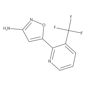 5-[3-(Trifluoromethyl)pyridin-2-yl]-1,2-oxazol-3-amine结构式