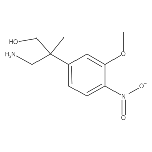 3-Amino-2-(3-methoxy-4-nitrophenyl)-2-methylpropan-1-ol Structure