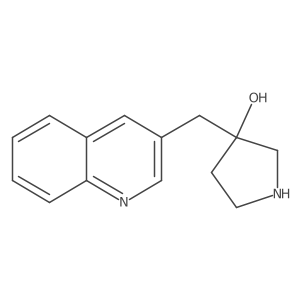 3-[(Quinolin-3-yl)methyl]pyrrolidin-3-ol结构式