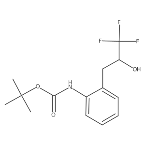 tert-butyl N-[2-(3,3,3-trifluoro-2-hydroxypropyl)phenyl]carbamate Structure