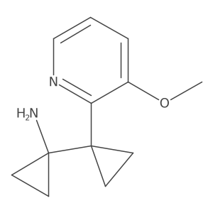 1-[1-(3-Methoxypyridin-2-yl)cyclopropyl]cyclopropan-1-amine结构式