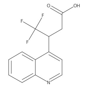 4,4,4-Trifluoro-3-(quinolin-4-yl)butanoic acid Structure