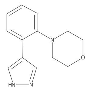 4-[2-(1H-pyrazol-4-yl)phenyl]morpholine Structure