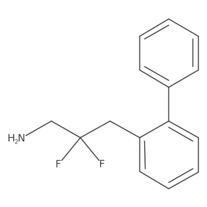 2,2-Difluoro-3-(2-phenylphenyl)propan-1-amine Structure