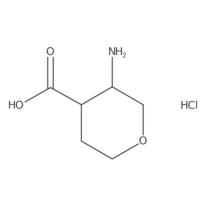 (3S,4S)-3-aminooxane-4-carboxylic acid hydrochloride结构式