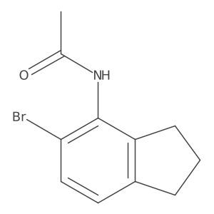 N-(5-bromo-2,3-dihydro-1H-inden-4-yl)acetamide Structure