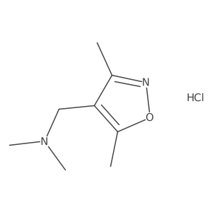 [(3,5-Dimethylisoxazol-4-yl)methyl]dimethylamine hydrochloride结构式