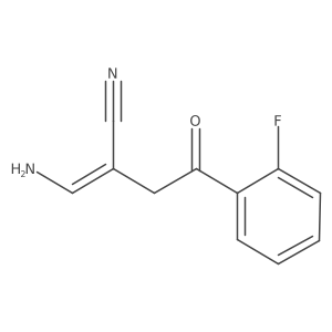 (Z)-2-(Aminomethylene)-4-(2-fluorophenyl)-4-oxobutanenitrile Structure