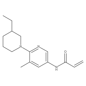 N-[6-(3-Ethylpiperidin-1-yl)-5-methylpyridin-3-yl]prop-2-enamide Structure