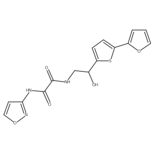 N-{2-[5-(furan-2-yl)thiophen-2-yl]-2-hydroxyethyl}-N'-(1,2-oxazol-3-yl)ethanediamide Structure