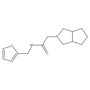 N-[(furan-2-yl)methyl]-2-{octahydrocyclopenta[c]pyrrol-2-yl}acetamide Structure