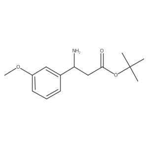 Tert-butyl 3-amino-3-(3-methoxyphenyl)propanoate Structure