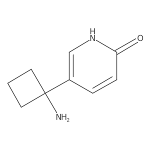 5-(1-Aminocyclobutyl)pyridin-2-ol结构式