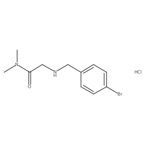 2-[(4-Bromophenyl)methylamino]-N,N-dimethylacetamide;hydrochloride Structure